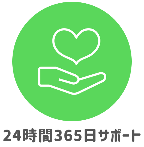 24時間サポート